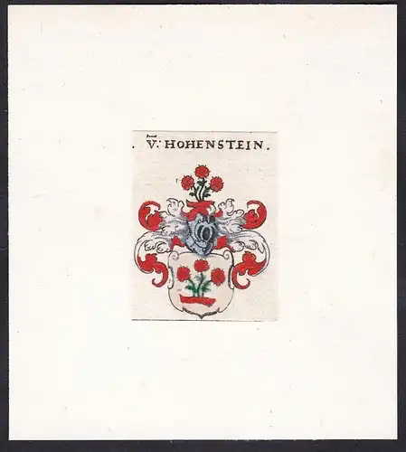 V. Hohenstein - Von Hohnstein Wappen Adel coat of arms heraldry Heraldik