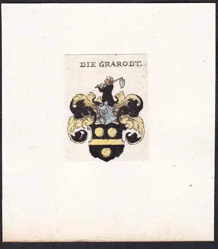 Die Grarodt -  Graenrodt Graenroth Wappen Adel coat of arms heraldry Heraldik