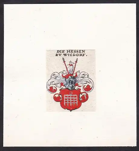 Die Hessen zu Wigdorf -  Hess zu Wigdorf Wappen Adel coat of arms heraldry Heraldik