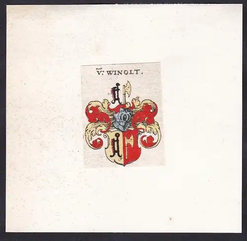 V. Winolt - Winold Winolt Wappen Adel coat of arms heraldry Heraldik