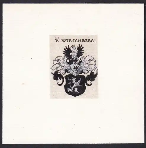 V. Wirschberg - Von Wirsberg Wirsberger Wappen Adel coat of arms heraldry Heraldik