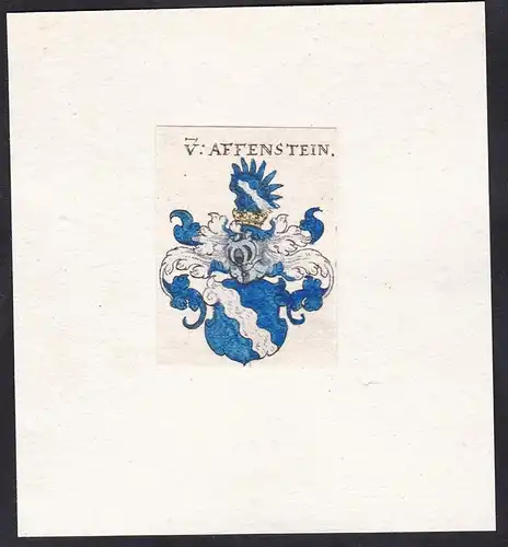V. Affenstein - Von Affenstein Wappen Adel coat of arms heraldry Heraldik