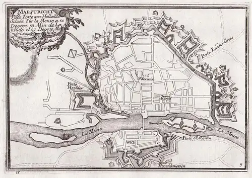 Maestricht - Maastricht city plan Holland Nederland Niederlande Netherlands