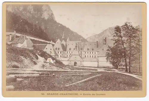 Grande-Chartreuse - Entree du Couvent - Isere Auvergne-Rhone-Alpes Foto Photo Fotografie photograph albumen