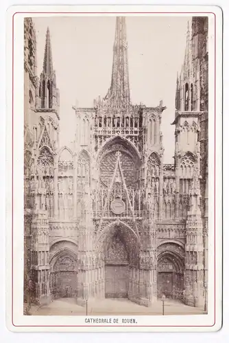 Cathedrale Rouen - Seine-Maritime Normandie Foto Photo Fotografie photograph albumen
