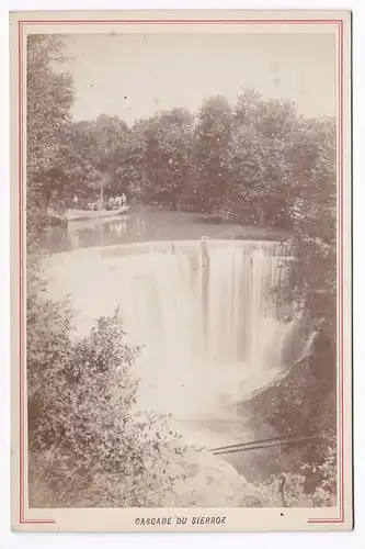 Cascade du Sierroz - Gresy-sur-Aix Savoie Foto Photo Fotografie photograph albumen