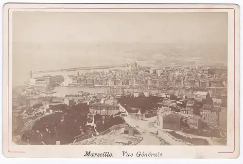 Marseille. Vue Generale - Cote d'Azur Foto Photo Fotografie photograph albumen