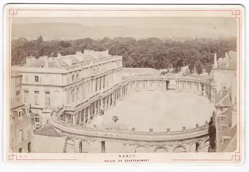 Nancy - Palais du Gouvernement - Grund Est Foto Photo Fotografie photograph albumen