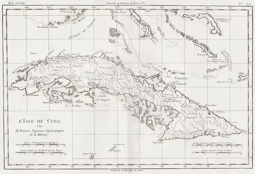 L'Isle de Cuba - Cuba Kuba Havanna Caribbean Karibik Karte map