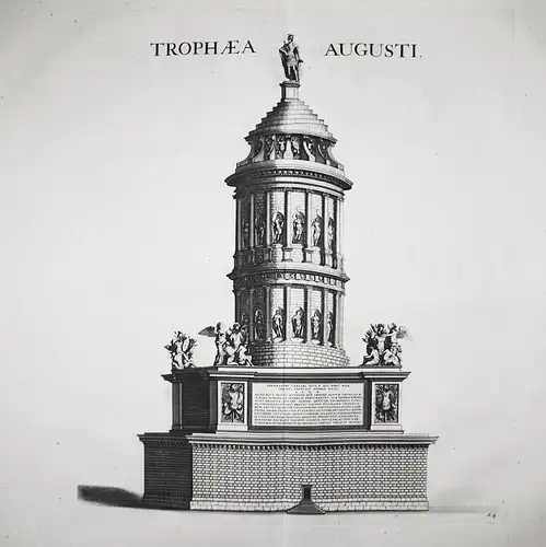 Trophaea Augusti - La Turbie Trophée des Alpes Alpes-Maritimes France gravure