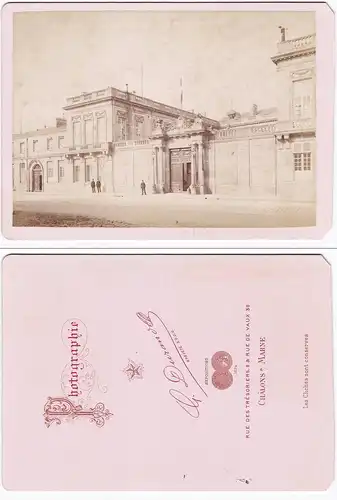 (Chalons-sur-Marne)  - Hotel de Prefecture de la Marne Champagne Foto Photo Fotografie photograph albumen