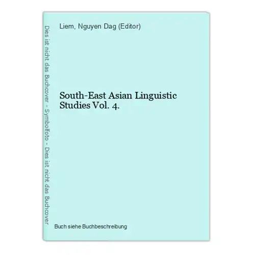 South-East Asian Linguistic Studies Vol. 4.