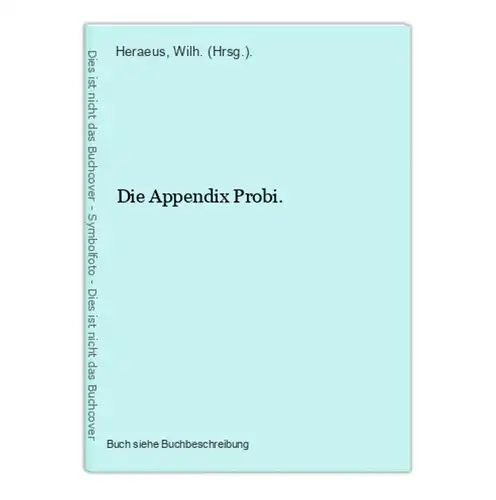 Die Appendix Probi.