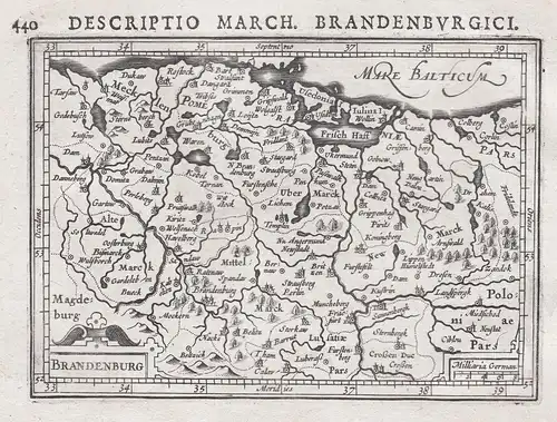 Brandenburg - Brandenburg Mecklenburg-Vorpommern Mark map Karte carte