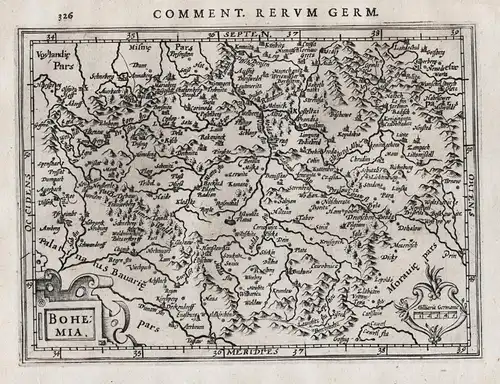 Bohemia - Böhmen Bohemia Cechy Praha Prague Czech Karte map