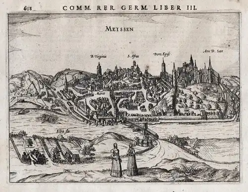 Meissen - Meissen Sachsen Gesamtansicht Ansicht view