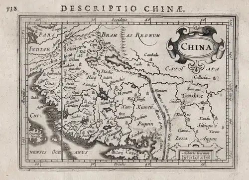 China - China Korea Chine map Karte carte
