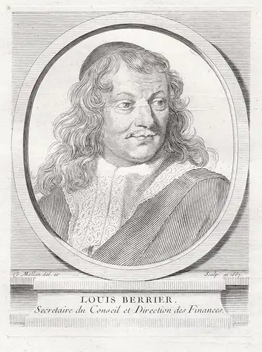 Louis Berrier - Louis Berryer (c.1616-1686) secrétaire du Grand Conseil du roi Louis XIV Portrait
