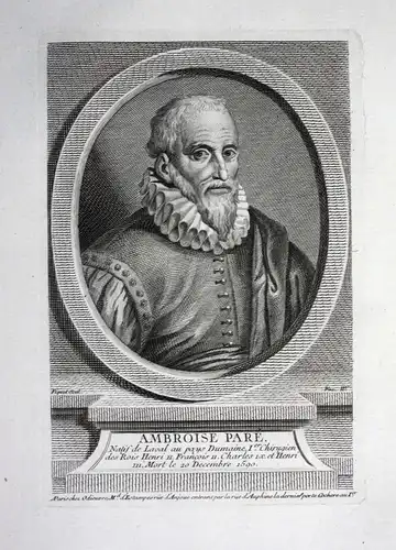 Ambroise Pare - Ambroise Pare (1510-1590) Chirurg Arzt surgeon France Portrait