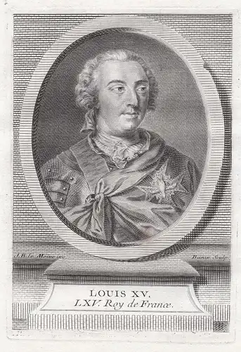 Louis XV. - Ludwig XV (1710-1774) König Frankreich Roi France Herzog von Anjou Portrait