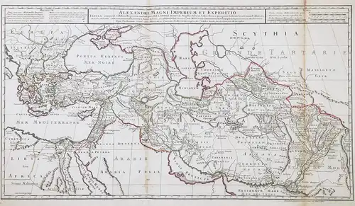 Alexandri Magni Imperium et Expeditio - Middle East Turkey Iraq Iran Irak map Karte
