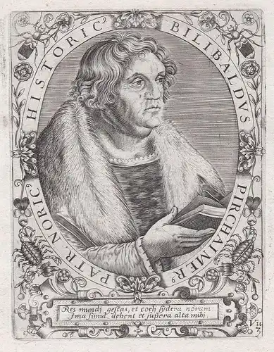 Bilibaldus Pirchaimer - Willibald Prickheimer (1470-1530) Renaissance humanist Kunstsammler Mäzen Nürnberg Eic