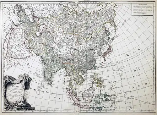 L'Asie divisée en ses principaux Etats - Asia Asie Asien continent Kontinent China Japan Korea Philippines Ind