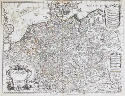 L'Allemagne Dressée sur les Observations de Tycho-Brahe, de Kepler, de Snellius, sur celles de Messieurs de l'