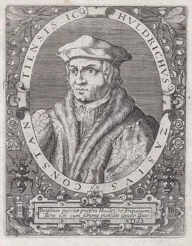Huldrichus Zasius Constantiensis IC. - Ulrich Zasius (1461-1535) Humanist Jurist Konstanz Freiburg im Breisgau