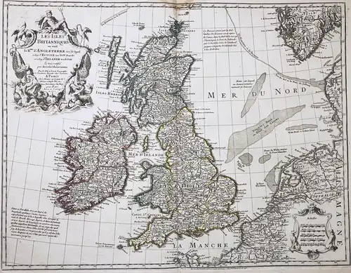 Les Isles Britanniques ou sont le R.me d'Angleterre... - British Isles Ireland Great Britain Großbritannien