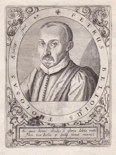 Petrus Belloius Tholosas - Pierre de Belloy (1540-1613) French jurist Montauban juriste Toulouse Portrait