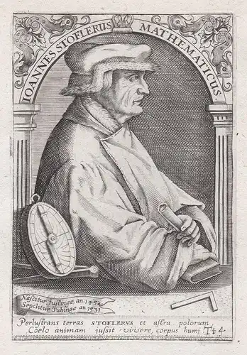 Ioannes Stoflerus Mathematicus - Johannes Stöffler (1452-1531) Mathematiker Astronom Astrologe mathematician a
