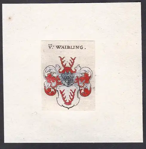 V. Waibling - Waiblingen Wappen Adel coat of arms heraldry Heraldik