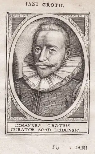 Iohannes Grotius - Johann de Groot (1554-1640) Grotius mayor of Delft curator of Leiden University Portrait