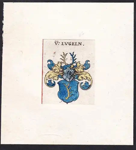 V. Lugeln - Lugel Wappen Adel coat of arms heraldry Heraldik