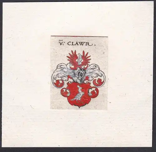 V. Clawr - Claw Wappen Adel coat of arms heraldry Heraldik