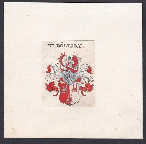 V. Döltzky - Wappen Adel coat of arms heraldry Heraldik