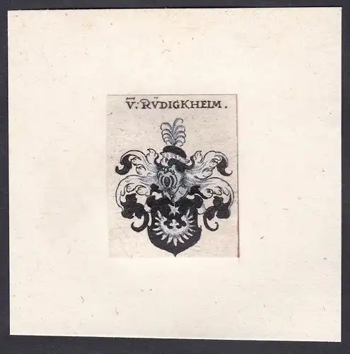 V. Rüdigkheim - Rüdigheim Wappen Adel coat of arms heraldry Heraldik