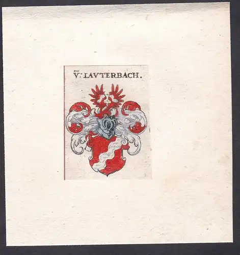 V. Lauterbach - Wappen Adel coat of arms heraldry Heraldik
