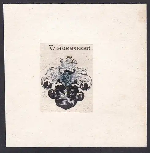 V. Hornsberg - Hornberg Wappen Adel coat of arms heraldry Heraldik
