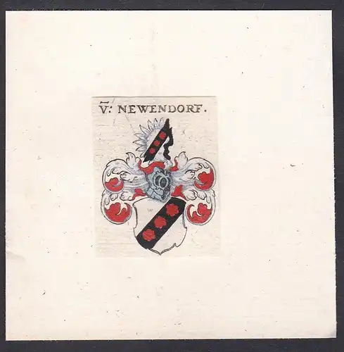 V. Newendorf - Nauendorf Nauendorff Naundorf Wappen Adel coat of arms heraldry Heraldik