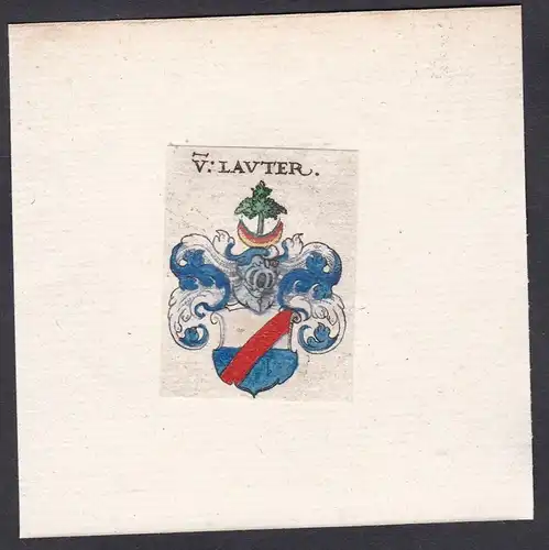 V. Lauter - Wappen Adel coat of arms heraldry Heraldik