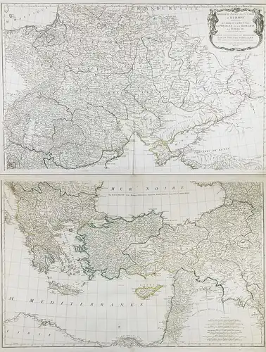 Troisieme Partie de la Carte d'Europe contenant le Midi de la Russie, La Pologne et la Hongrie, la Turquie - E