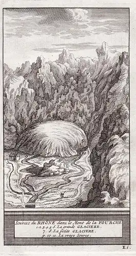 Source du Rhöne dans le Mont de la Fourche ... - Rhone riviere Fluss River Quelle source Schweiz Suisse Origin