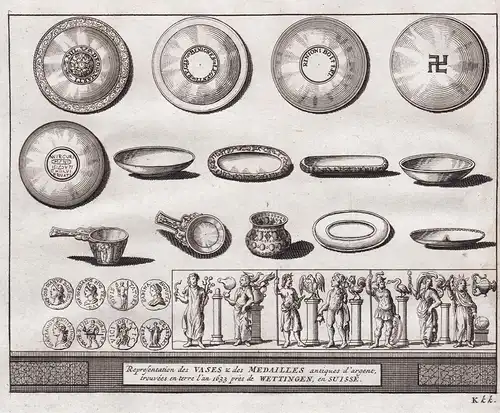Representation des Vases & des Medaillens ... - Wettingen Kanton Aargau Archäologie Ausgrabungsfunde Schweiz S
