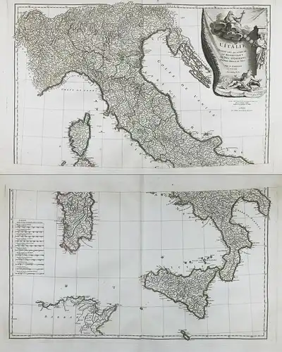 L'Italie publiée sous les auspices de Monseigneur le Duc d'Orleans Premier Prince du Sang - Italia Italy Itali