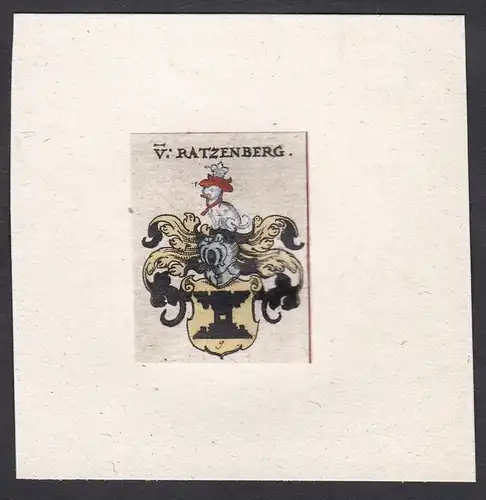 V. Ratzenberg - Wappen Adel coat of arms heraldry Heraldik