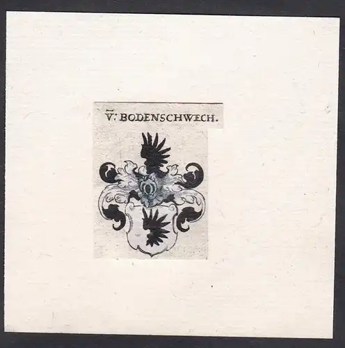 V. Bodenschwech - Wappen Adel coat of arms heraldry Heraldik