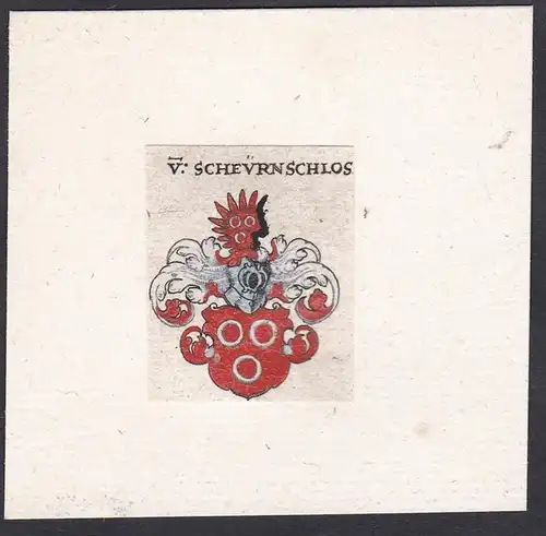 V. Scheurnschlos - Scheurnschloß Wappen Adel coat of arms heraldry Heraldik