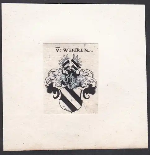 V. Wehren - Wehren Wehr Wappen Adel coat of arms heraldry Heraldik